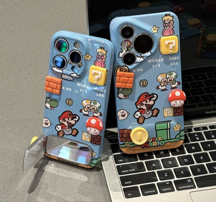 Mario phone case with stand