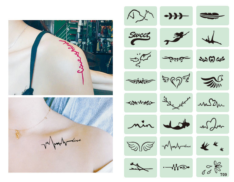 Temporary tattoo pattern（Does not include tattoo fluid）