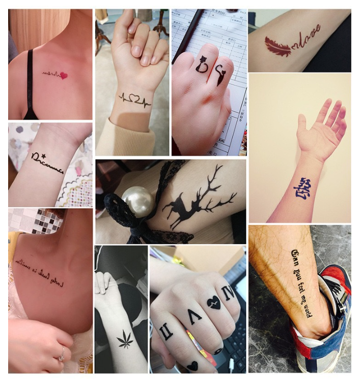 Temporary tattoo pattern（Does not include tattoo fluid）